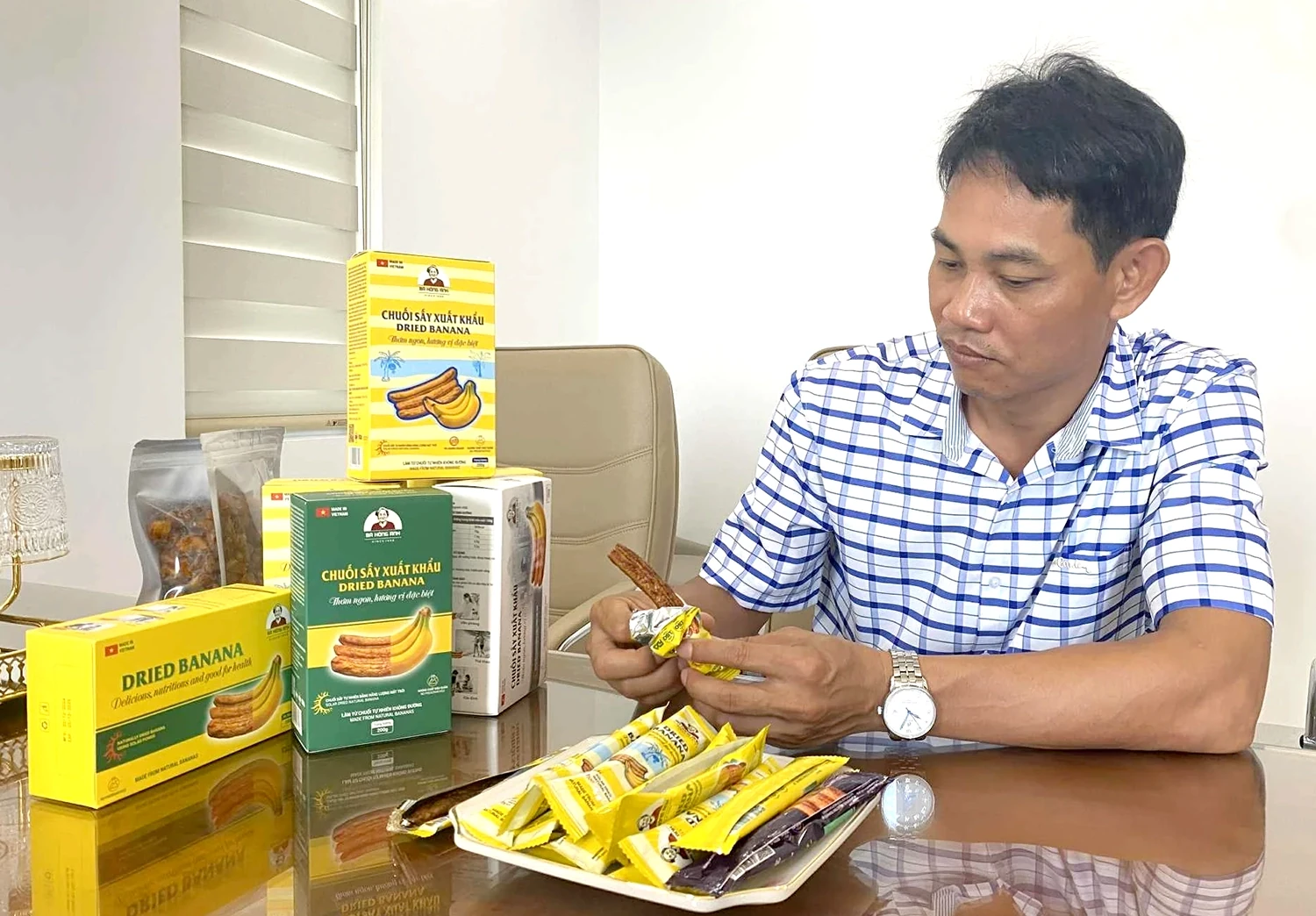 Đưa chuối sấy... xuất ngoại