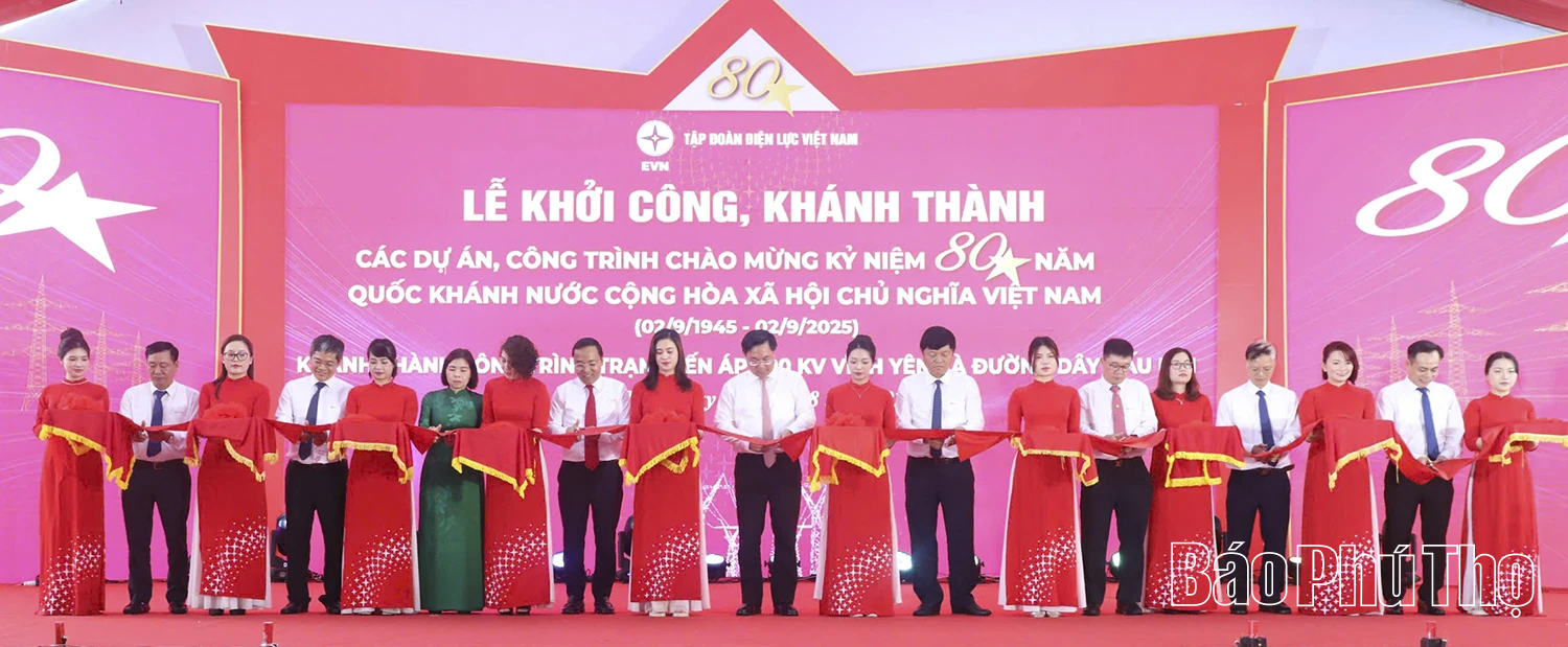 Khánh thành Trạm biến áp 500kV Vĩnh Yên và đường dây đấu nối