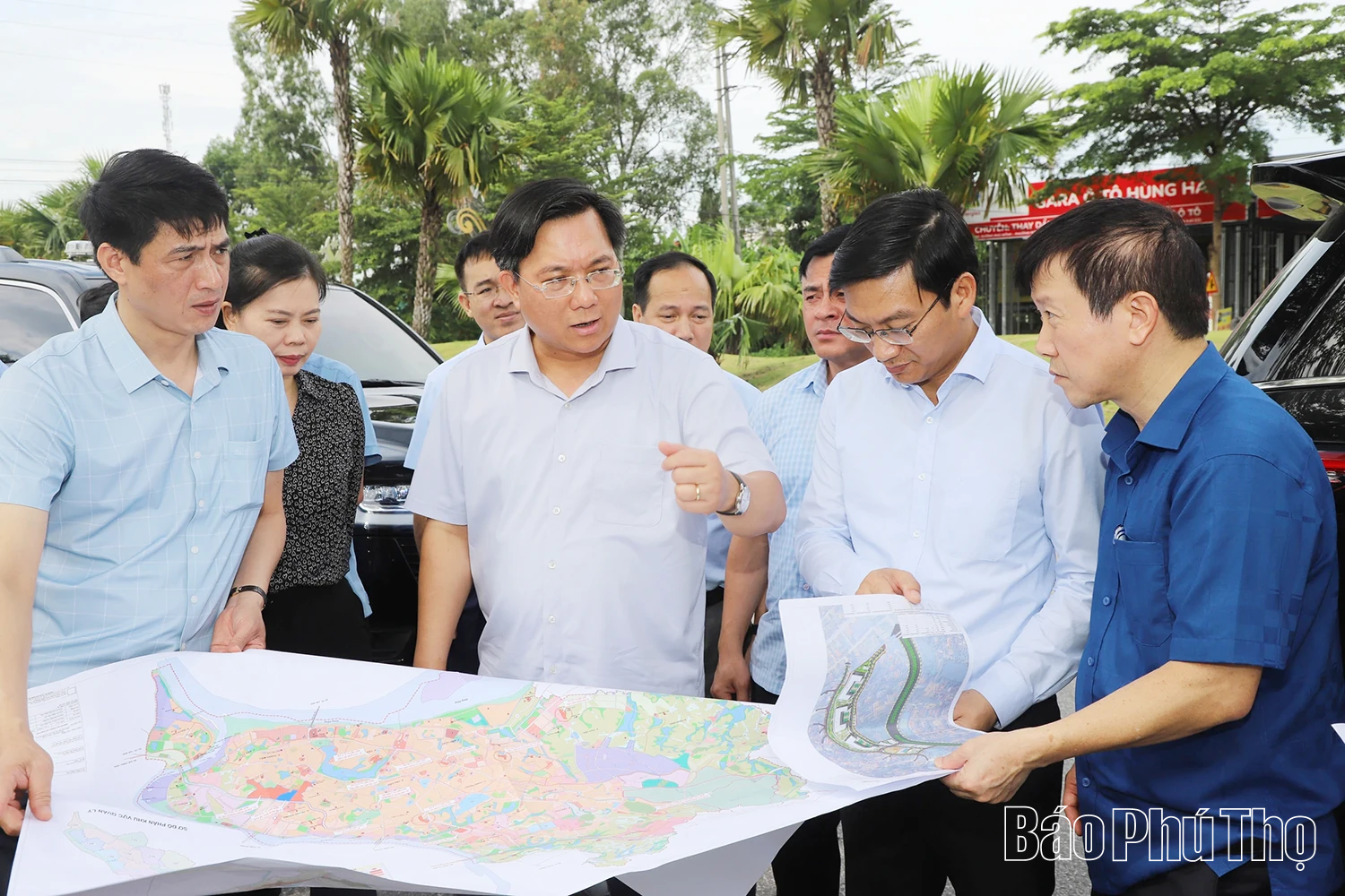 Chủ tịch UBND tỉnh Trần Duy Đông khảo sát, kiểm tra thực địa quy hoạch phát triển dự án đô thị dịch vụ tại khu vực đô thị Việt Trì