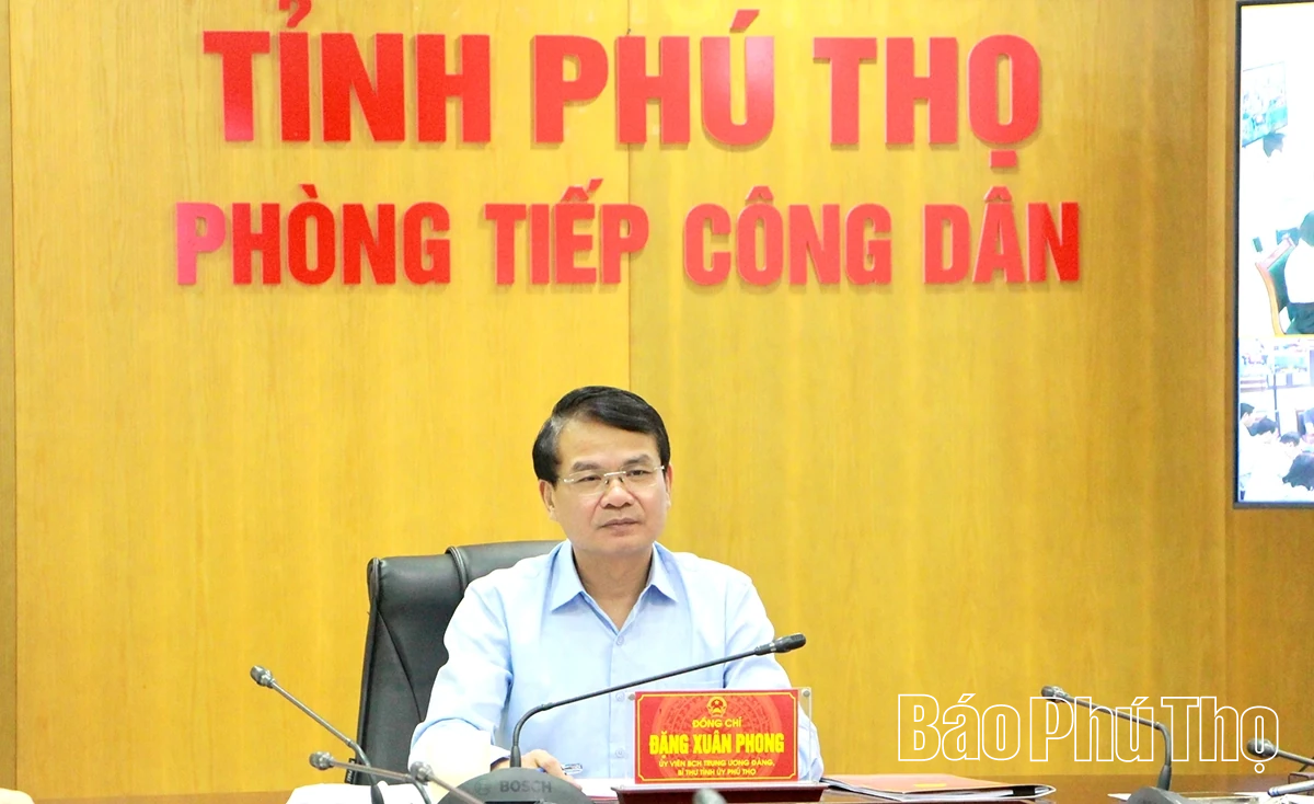 Bí thư Tỉnh ủy Đặng Xuân Phong tiếp công dân định kỳ tháng 8/2025