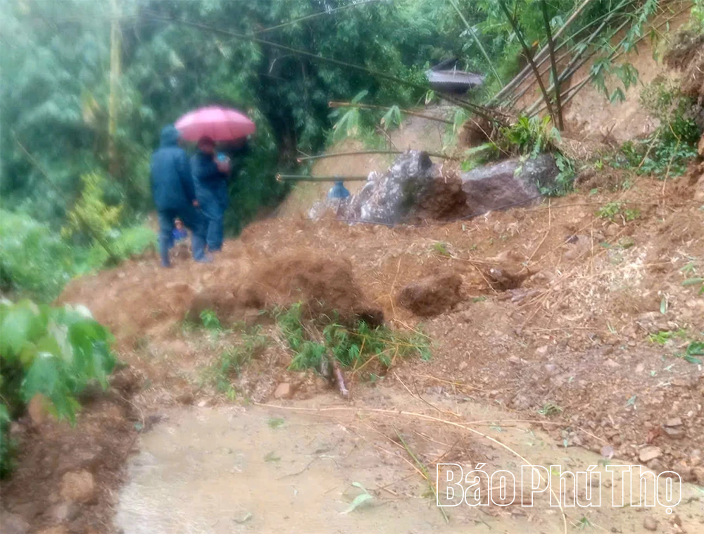 Bão số 5 gây mưa lũ lớn ở Phú Thọ: 1 người bị thương, nhiều công trình hư hại