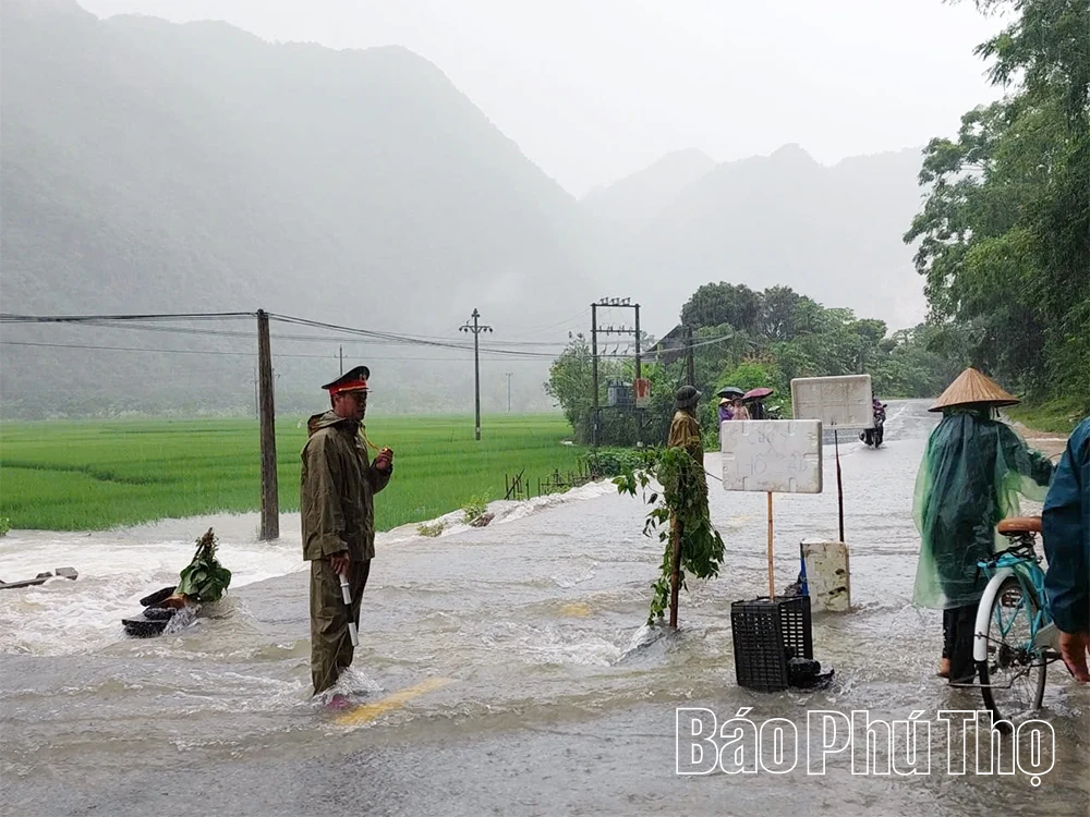 Bão số 5 gây mưa lũ lớn ở Phú Thọ: 1 người bị thương, nhiều công trình hư hại