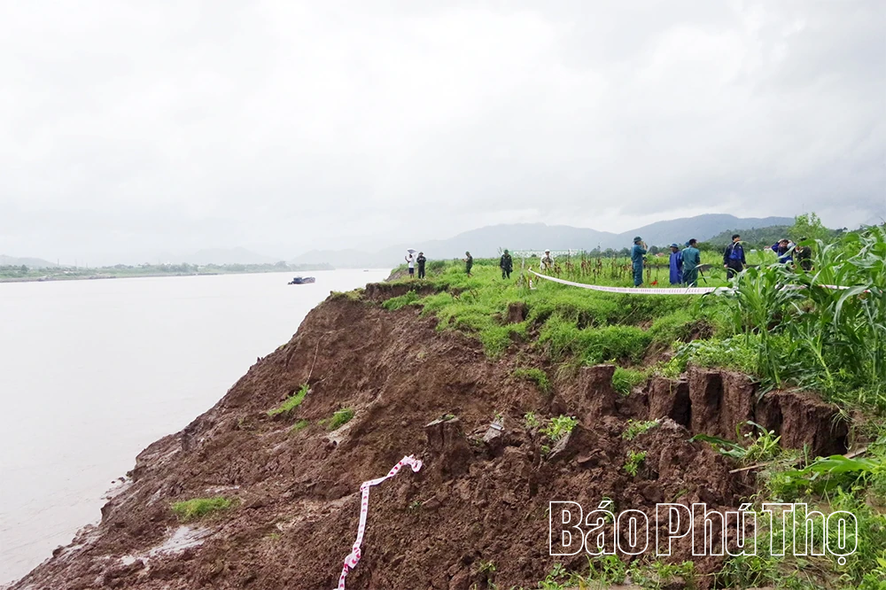 Kiểm tra, đánh giá tình hình sạt lở khu vực hạ lưu sông Đà