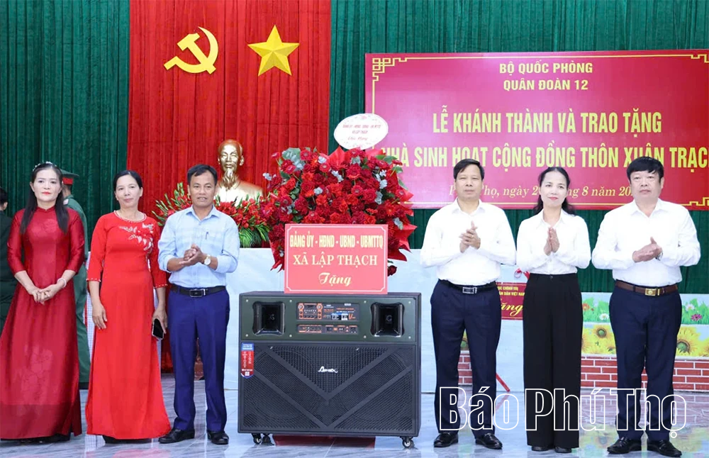 Khánh thành nhà sinh hoạt cộng đồng thôn Xuân Trạch