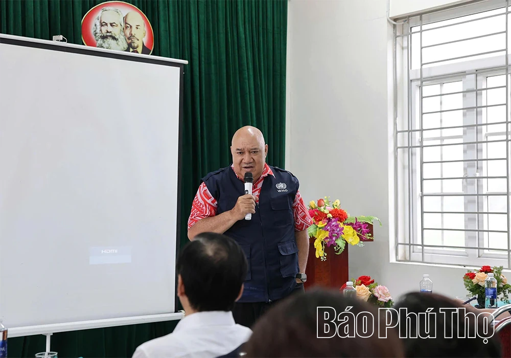 Tổ chức Y tế thế giới khu vực Tây Thái Bình Dương thăm và làm việc tại Phú Thọ