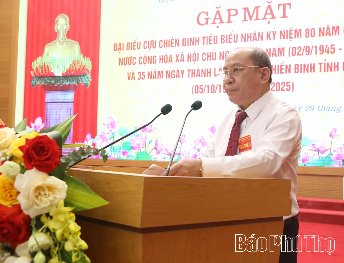 Hội CCB tỉnh gặp mặt nhân kỷ niệm 80 năm Quốc khánh 2/9 và 35 năm ngày thành lập Hội