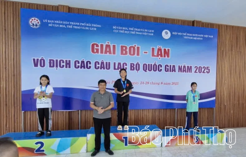 Phú Thọ thành công rực rỡ tại Giải bơi - lặn vô địch các câu lạc bộ quốc gia
