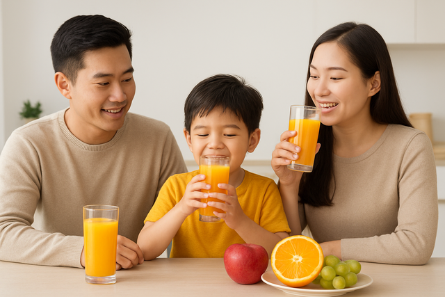 Gia đình có nên uống nước ép hoa quả thường xuyên?