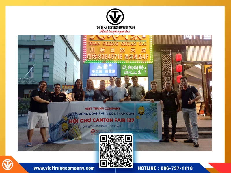 Việt Trung Company cung cấp tour hội chợ Canton Fair Trung Quốc 2025 trọn gói