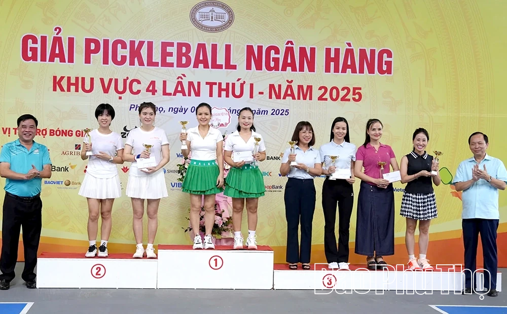 Bế mạc Giải Pickleball Ngân hàng Khu vực 4 lần thứ 1