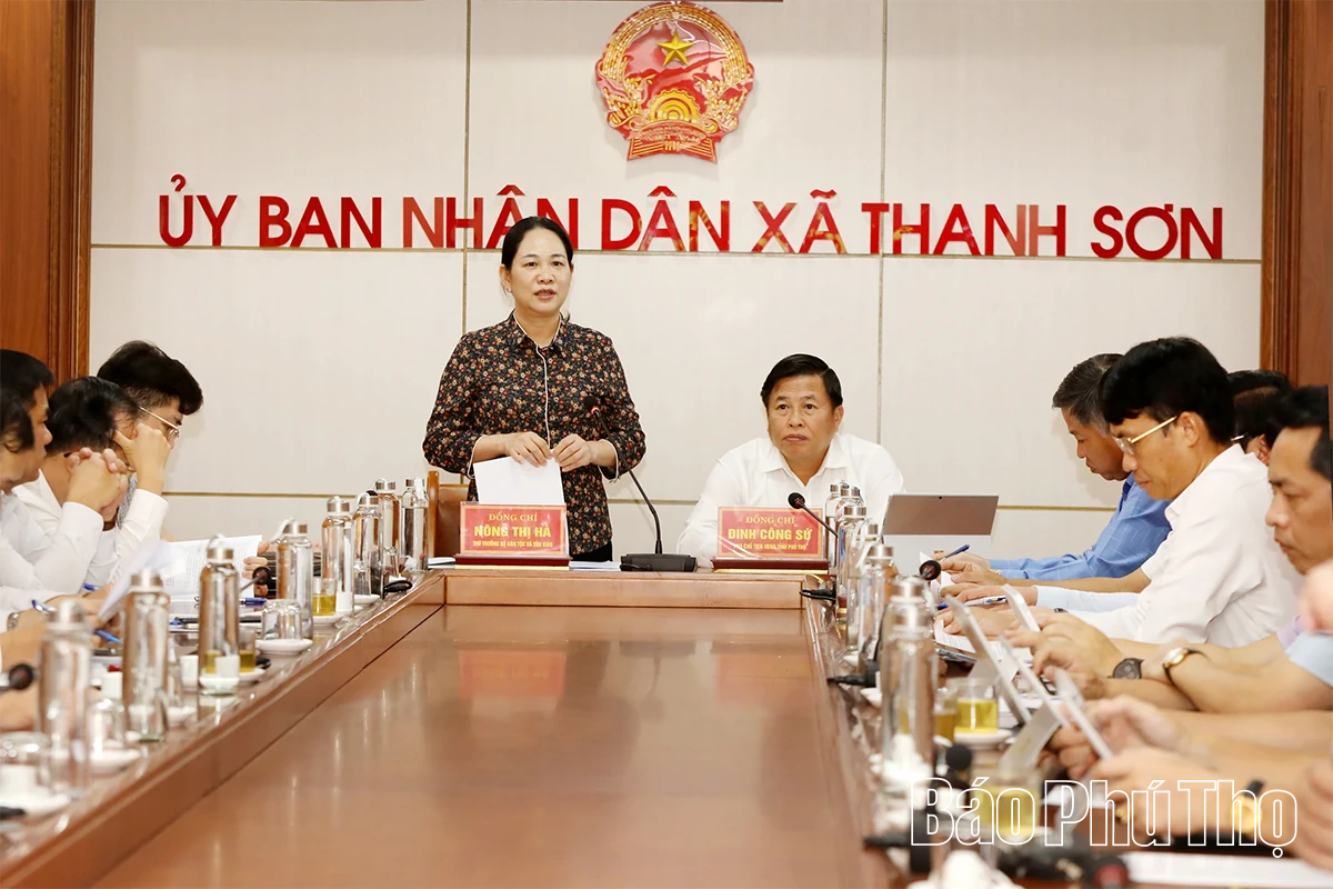 Đoàn công tác Bộ Dân tộc và Tôn giáo làm việc tại xã Thanh Sơn