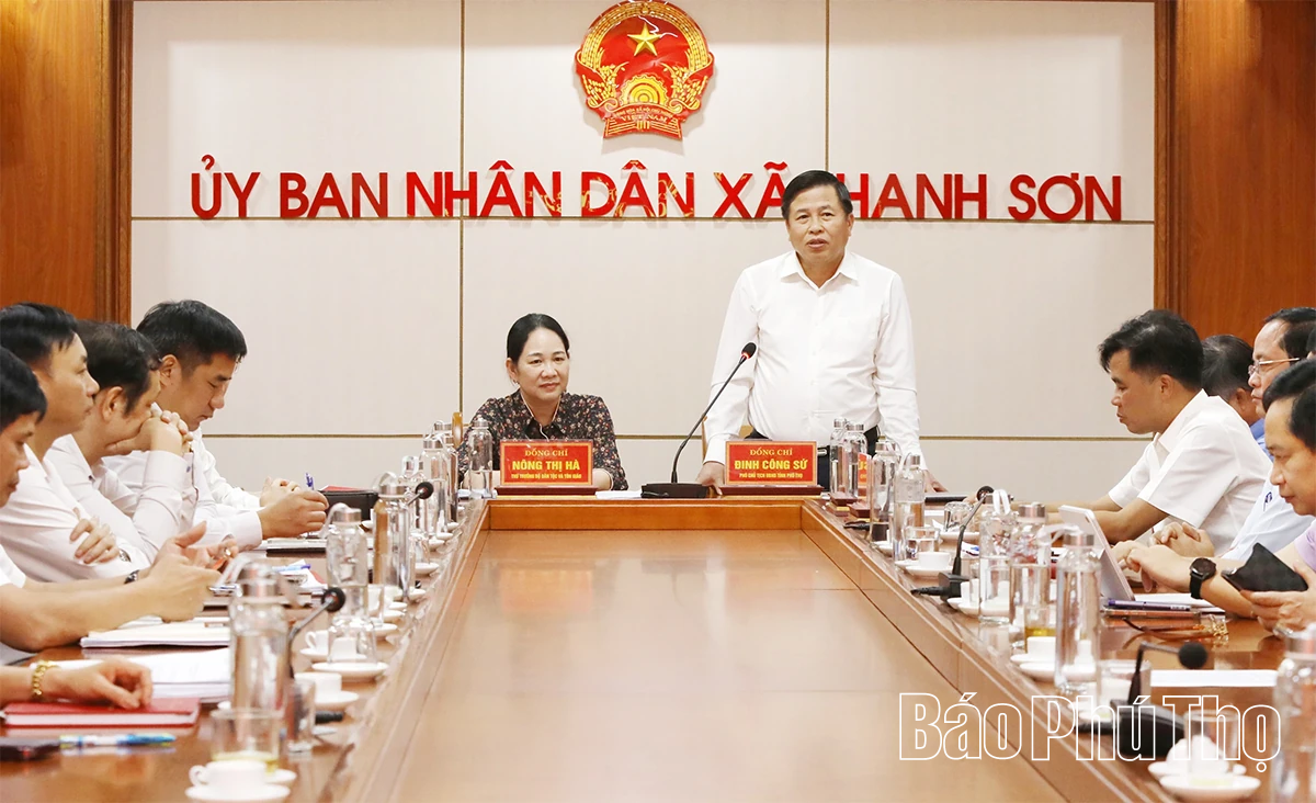 Đoàn công tác Bộ Dân tộc và Tôn giáo làm việc tại xã Thanh Sơn