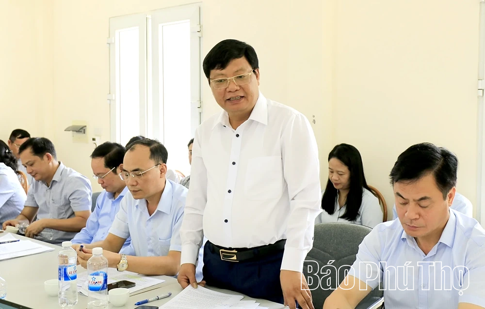 Phó Chủ tịch UBND tỉnh Đinh Công Sứ kiểm tra 2 dự án do Bộ NN&MT đầu tư trên địa bàn tỉnh