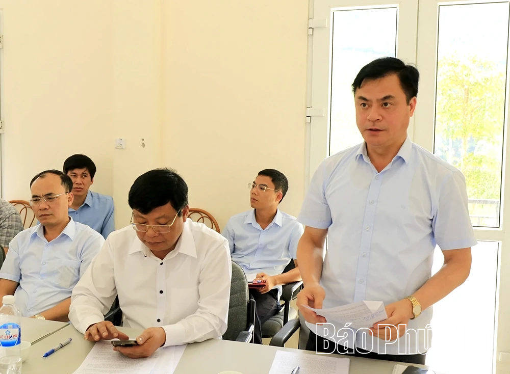 Phó Chủ tịch UBND tỉnh Đinh Công Sứ kiểm tra 2 dự án do Bộ NN&MT đầu tư trên địa bàn tỉnh