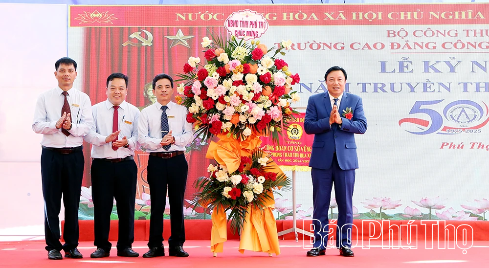Trường Cao đẳng Công Thương Phú Thọ kỷ niệm 50 năm truyền thống đào tạo