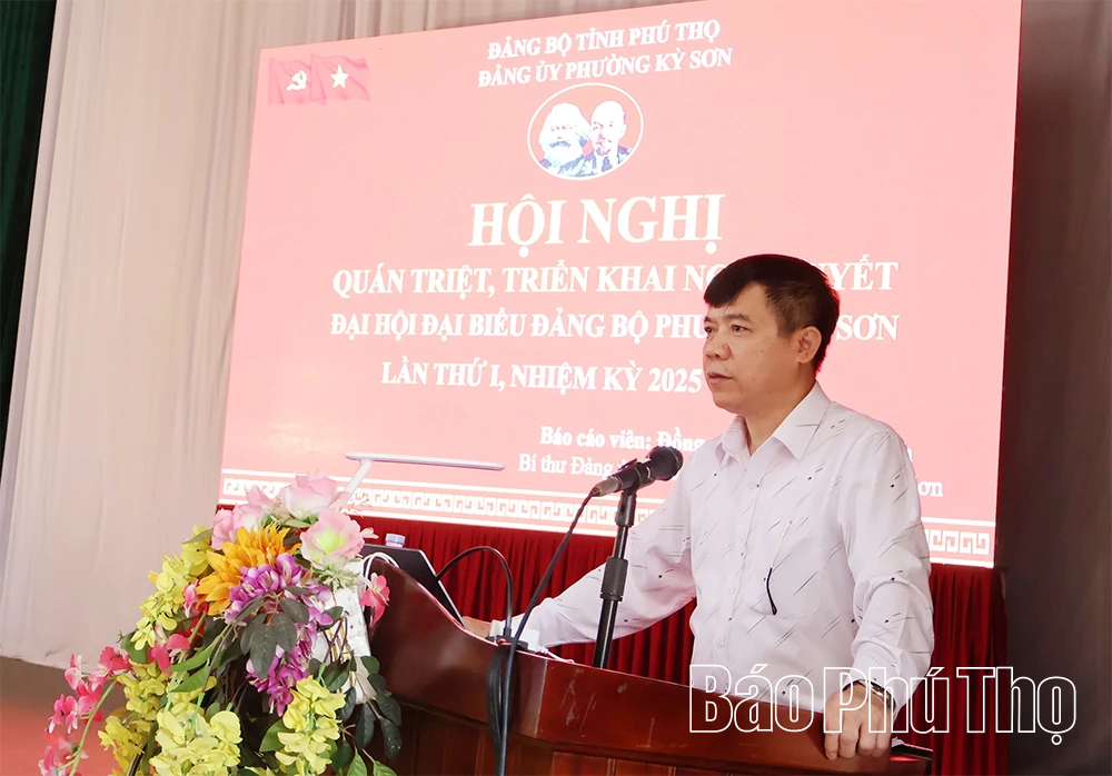 Quán triệt, triển khai các chương trình, Nghị quyết Đại hội đại biểu Đảng bộ phường Kỳ Sơn