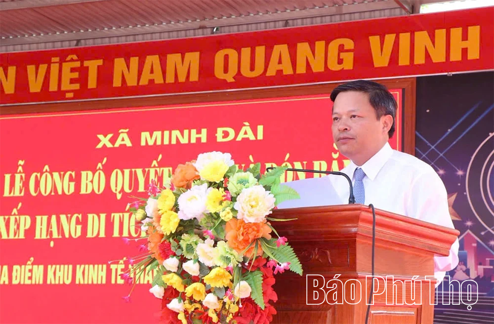 Công bố quyết định xếp hạng Di tích lịch sử cấp Quốc gia: Địa điểm Khu Kinh tế Thanh niên năm 1970 tại xã Minh Đài