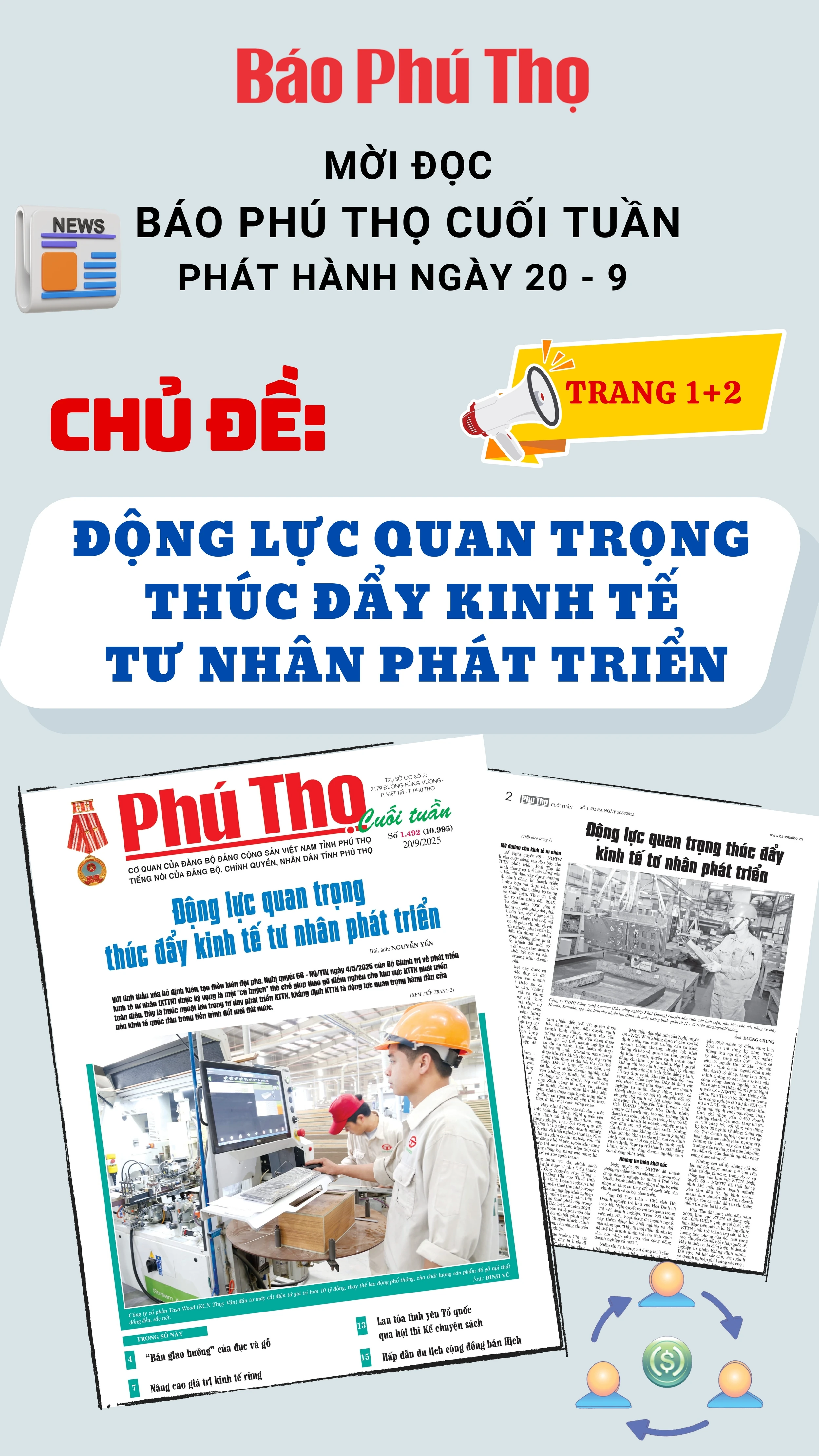Báo Phú Thọ: Mời đọc số Báo Phú Thọ Cuối tuần phát hành ngày 20-9-2025