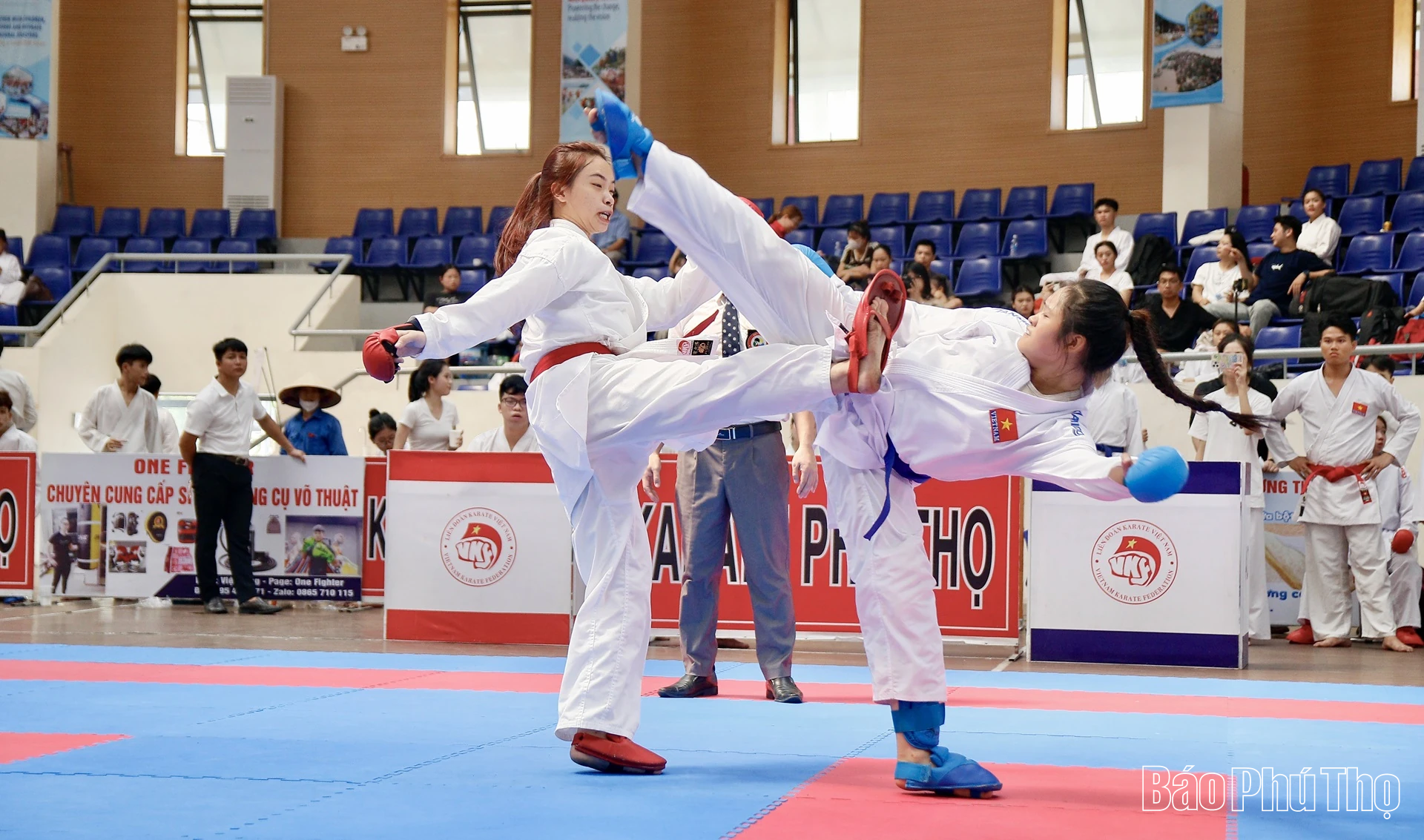 Hơn 200 vận động viên tham dự Giải Karate sinh viên Phú Thọ mở rộng