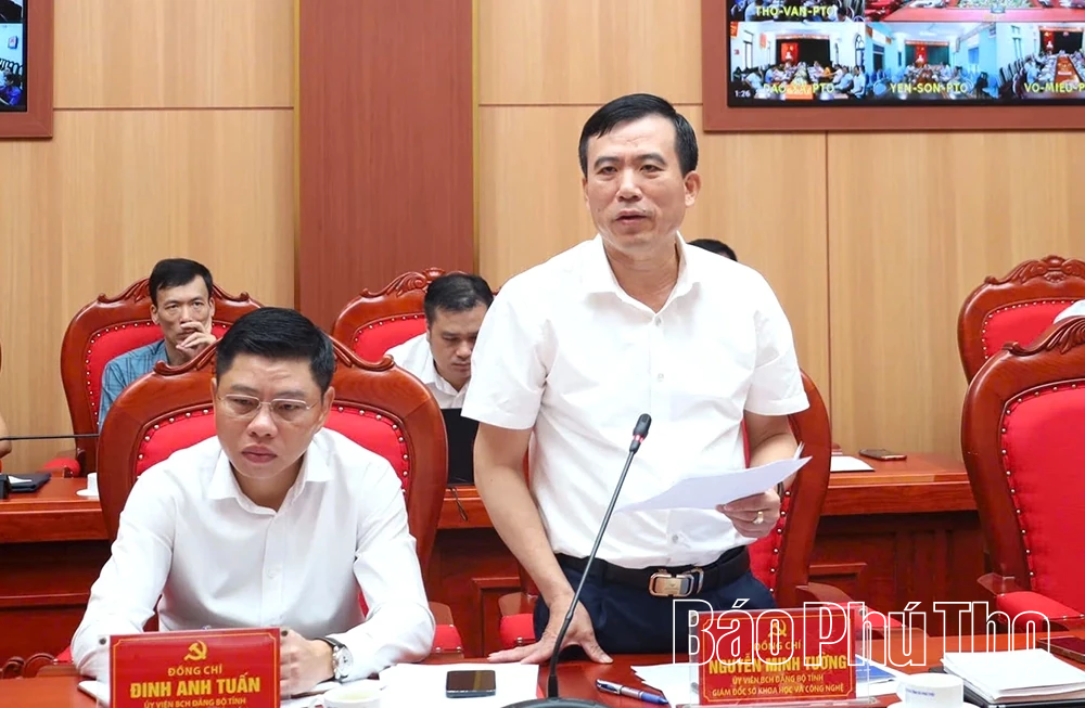 Bí thư Tỉnh ủy Đặng Xuân Phong chỉ đạo đẩy mạnh khoa học công nghệ, đổi mới sáng tạo và chuyển đổi số