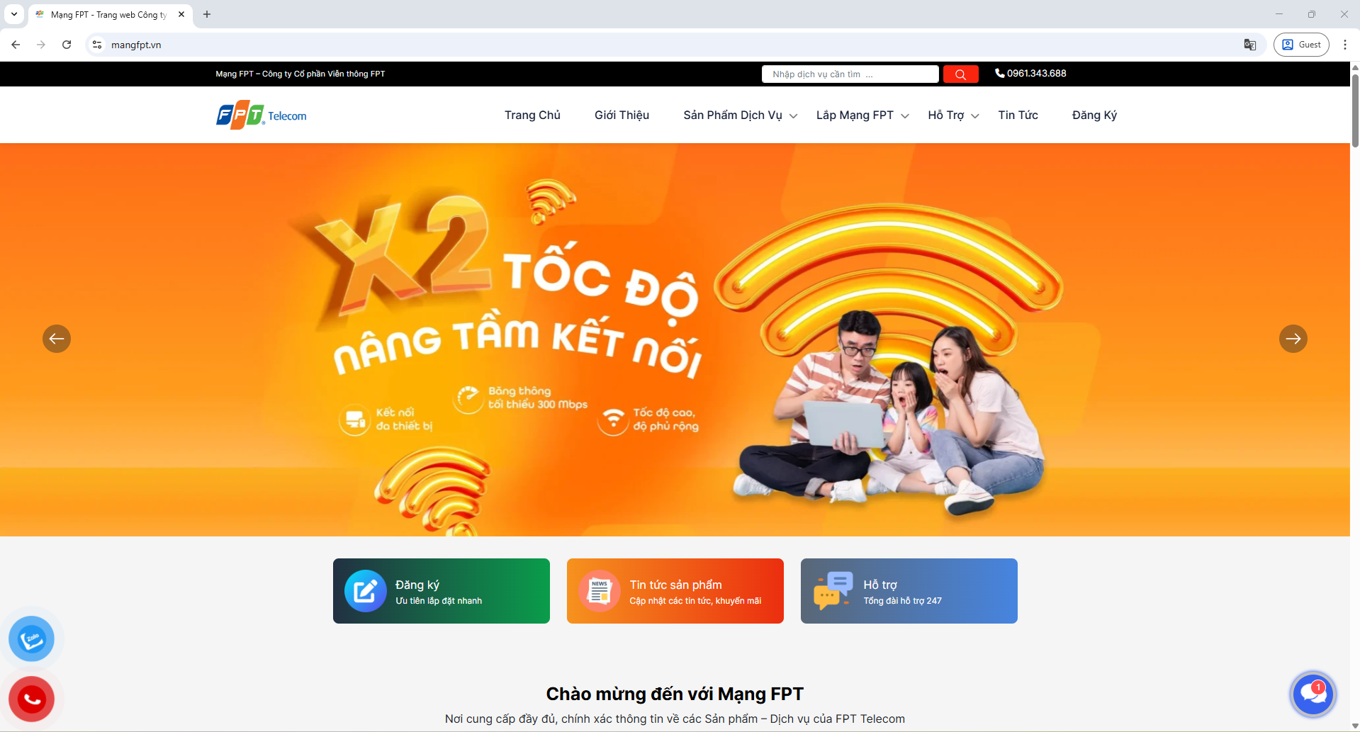 MangFPT.vn trang chính thức đăng ký dịch vụ FPT cho gia đình và doanh nghiệp