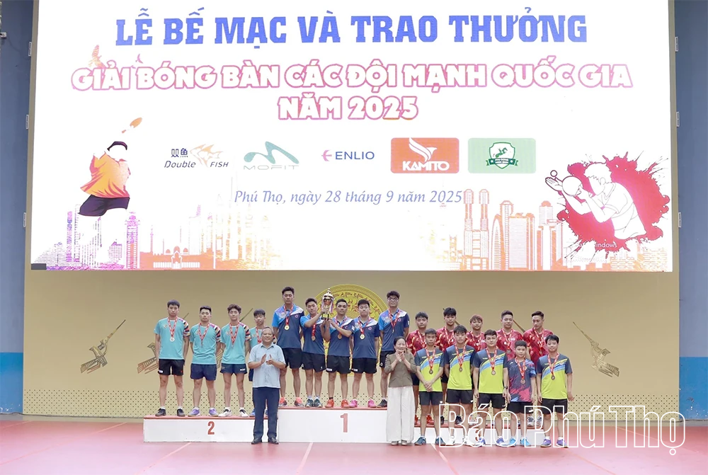 Bế mạc Giải bóng bàn các đội mạnh Quốc gia 2025