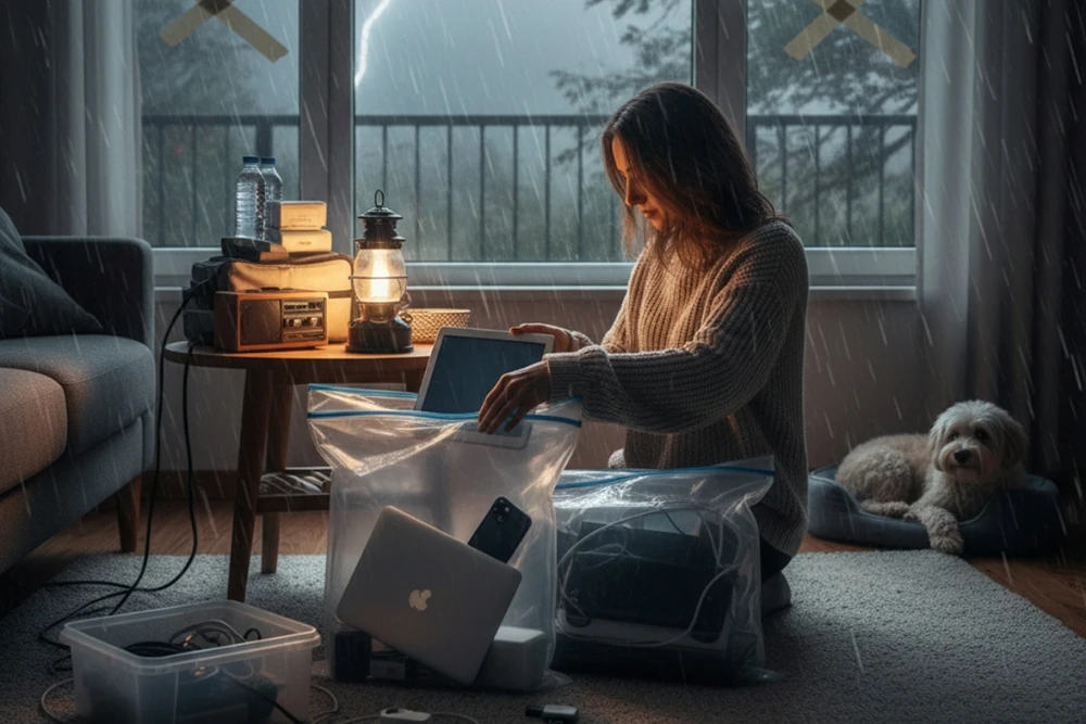 Đừng để smartphone, laptop thành “hiểm họa” trong bão lớn