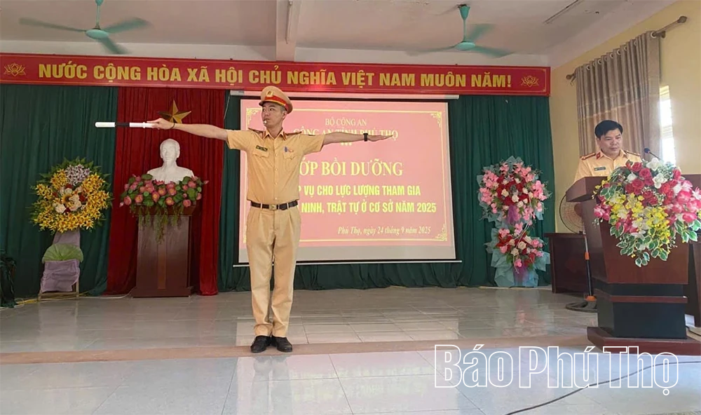 Trang bị kiến thức, nghiệp vụ cho lực lượng tham gia bảo vệ an ninh trật tự ở cơ sở