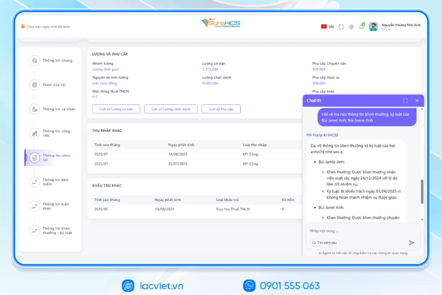 Lạc Việt SureHCS tích hợp AI tối ưu quản trị nguồn nhân lực thời đại số