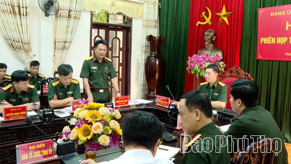 Đảng ủy Quân sự tỉnh ra nghị quyết Quý 4 năm 2025