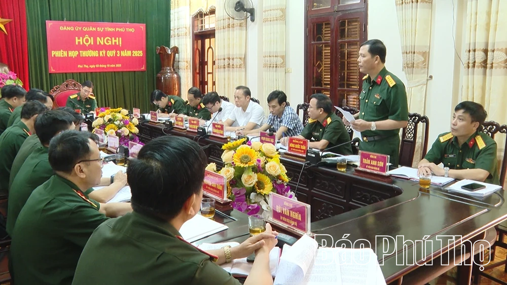 Đảng ủy Quân sự tỉnh ra nghị quyết Quý 4 năm 2025