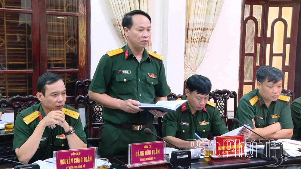 Đảng ủy Quân sự tỉnh ra nghị quyết Quý 4 năm 2025