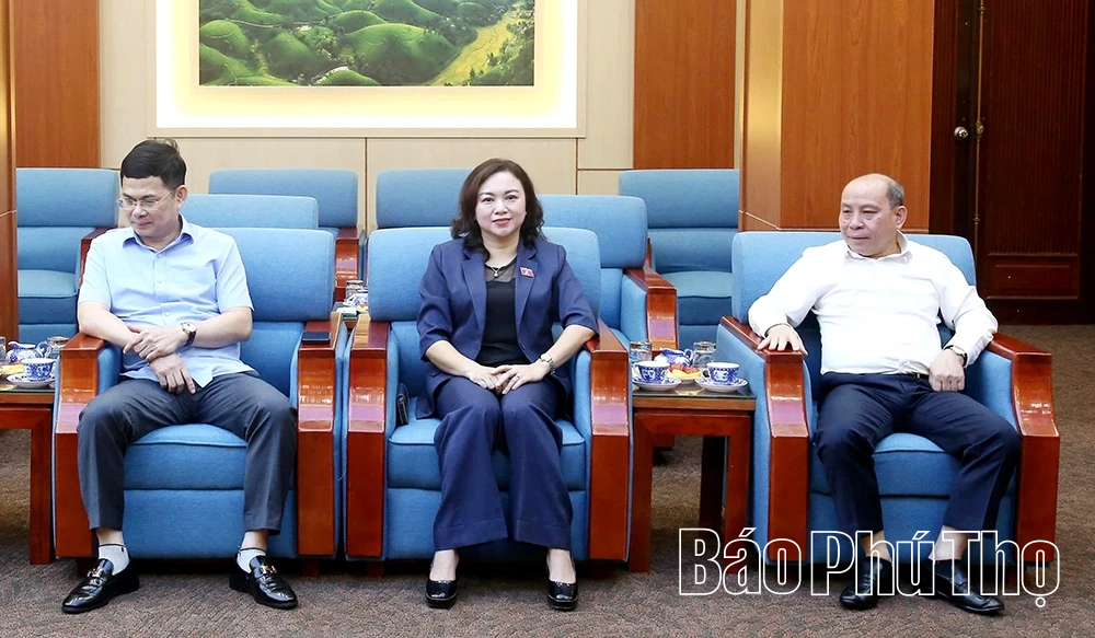 Tổng kiểm toán Nhà nước thăm và làm việc với tỉnh Phú Thọ