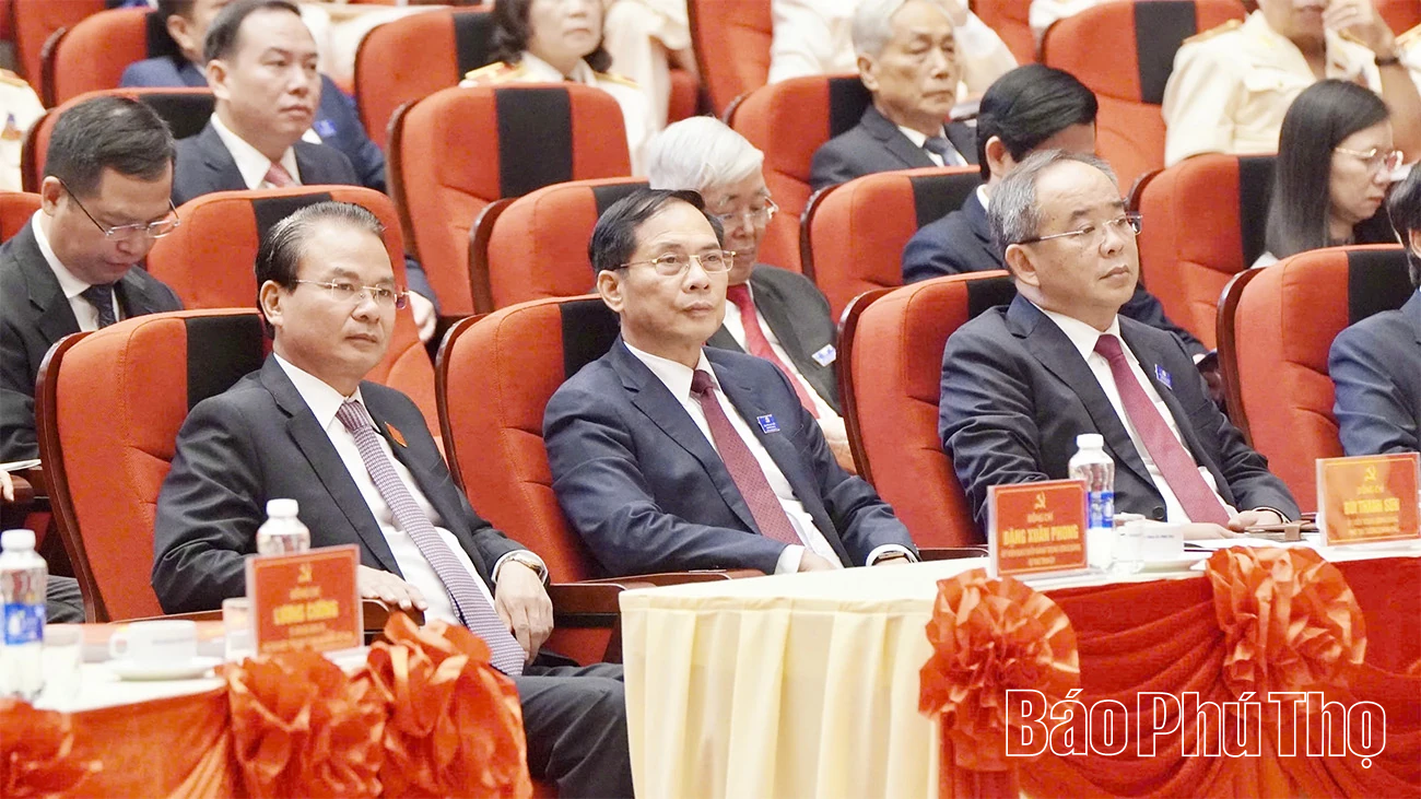 Các đồng chí lãnh đạo Đảng, Nhà nước dự Đại hội đại biểu Đảng bộ tỉnh lần thứ I