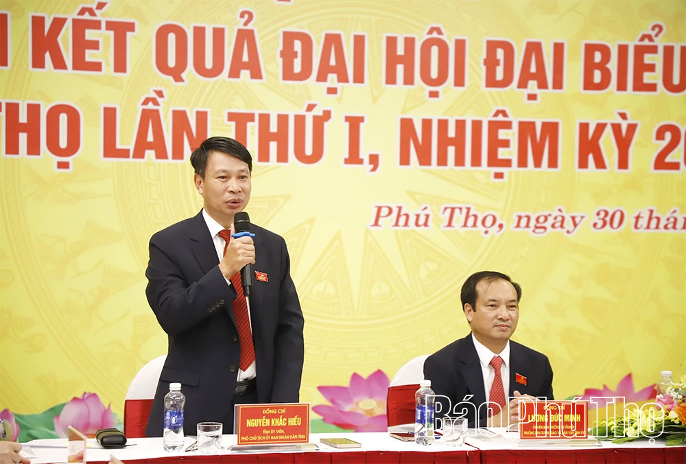 Họp báo, thông tin kết quả Đại hội đại biểu Đảng bộ tỉnh Phú Thọ lần thứ I, nhiệm kỳ 2025 - 2030