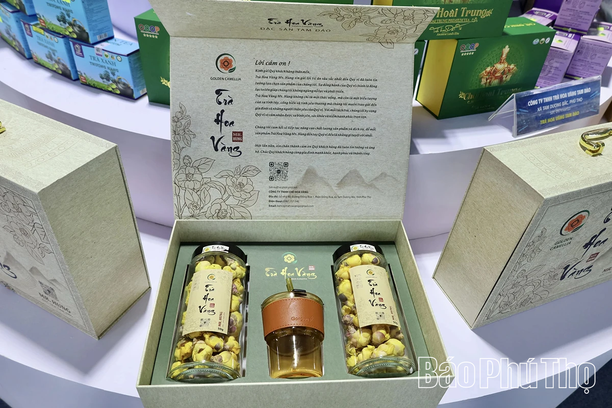 Đa dạng các sản phẩm trưng bày tại Đại hội đại biểu Đảng bộ tỉnh