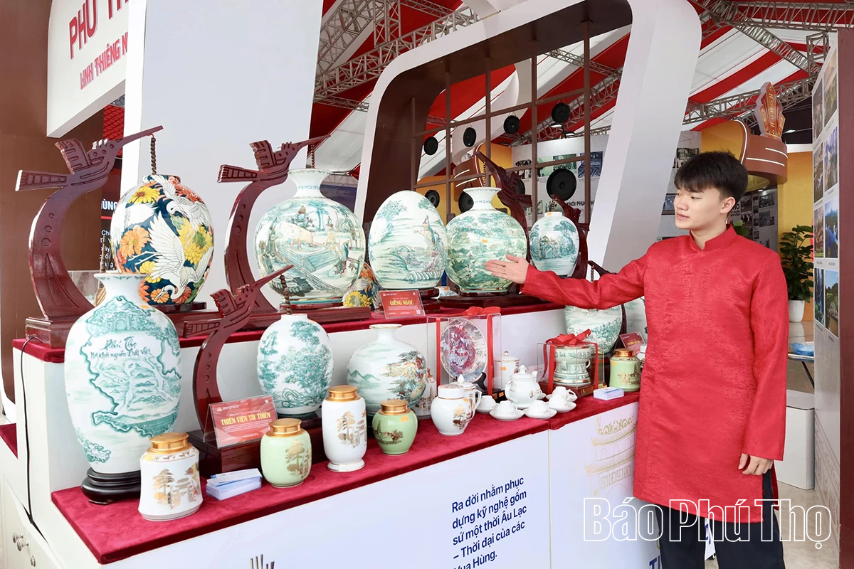 Đa dạng các sản phẩm trưng bày tại Đại hội đại biểu Đảng bộ tỉnh