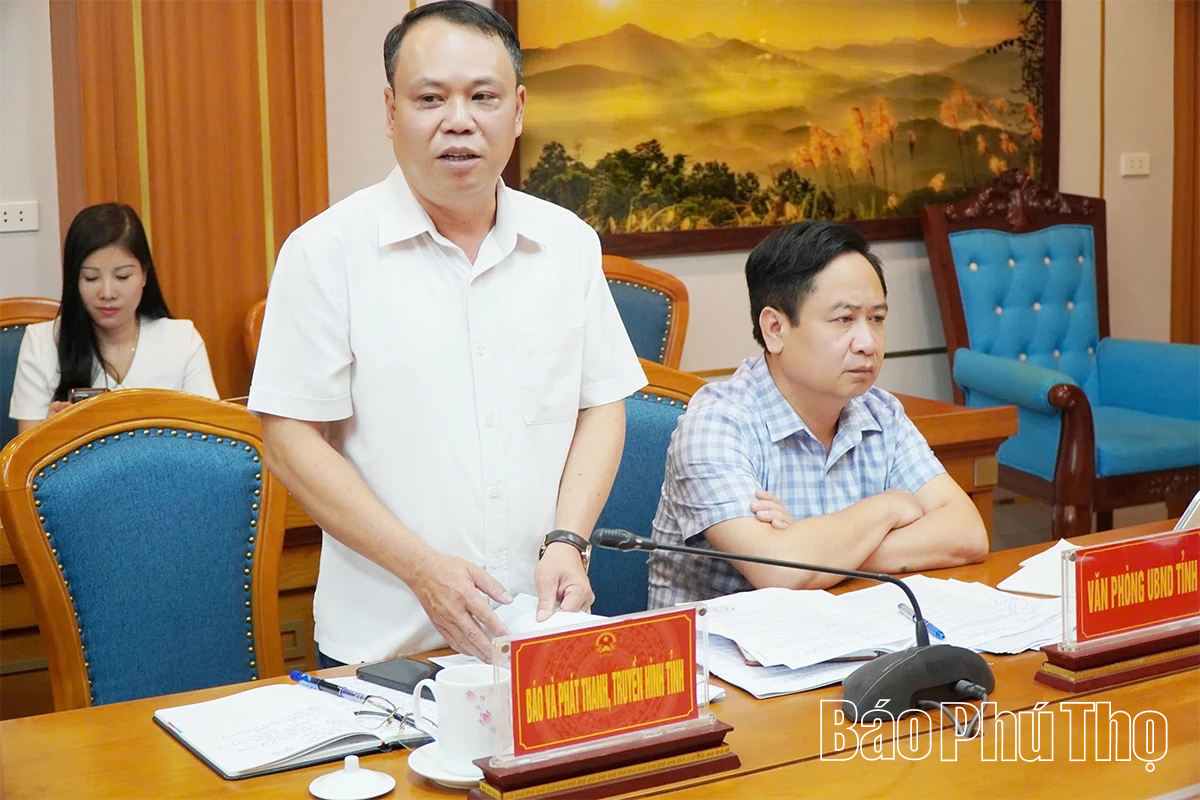 Hoàn thiện các dự thảo kế hoạch, đề án về thông tin cơ sở và quảng bá hình ảnh Phú Thọ