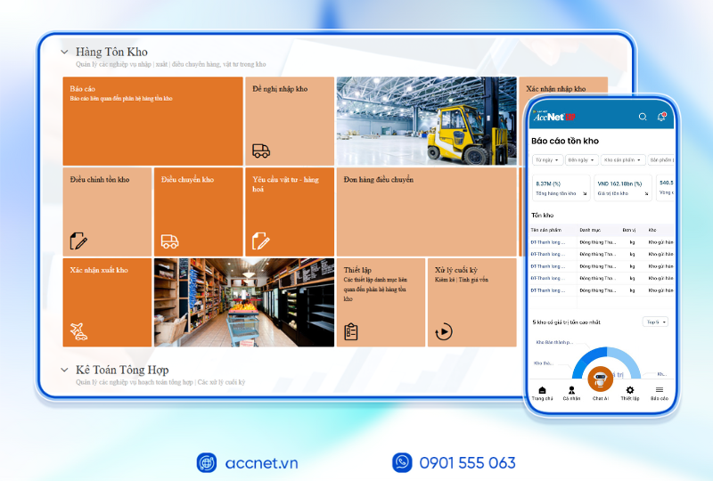 AccNet ERP – Nền tảng quản lý kho thế hệ mới cho doanh nghiệp số