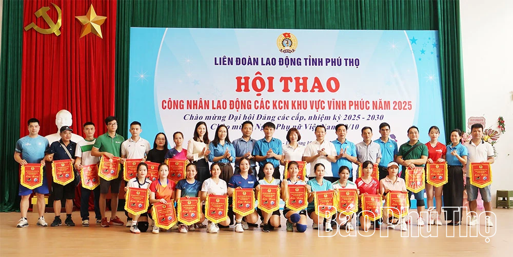 Hội thao công nhân lao động các khu công nghiệp tỉnh (khu vực Vĩnh Phúc)