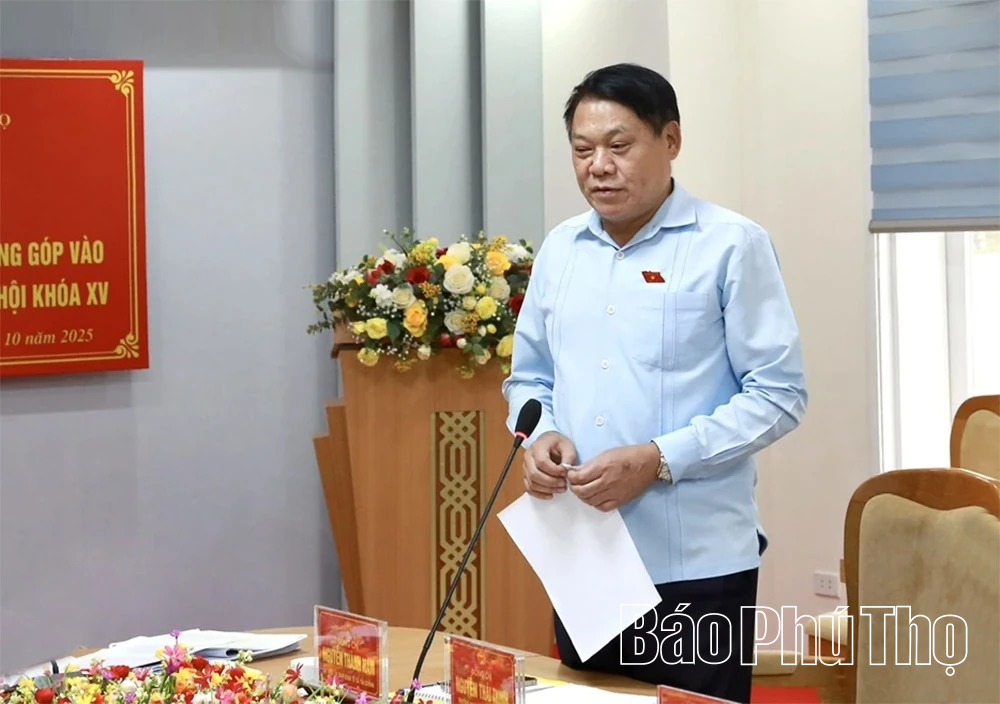 Đoàn đại biểu Quốc hội tỉnh tiếp xúc cử tri chuyên đề và lấy ý kiến vào một số dự án luật