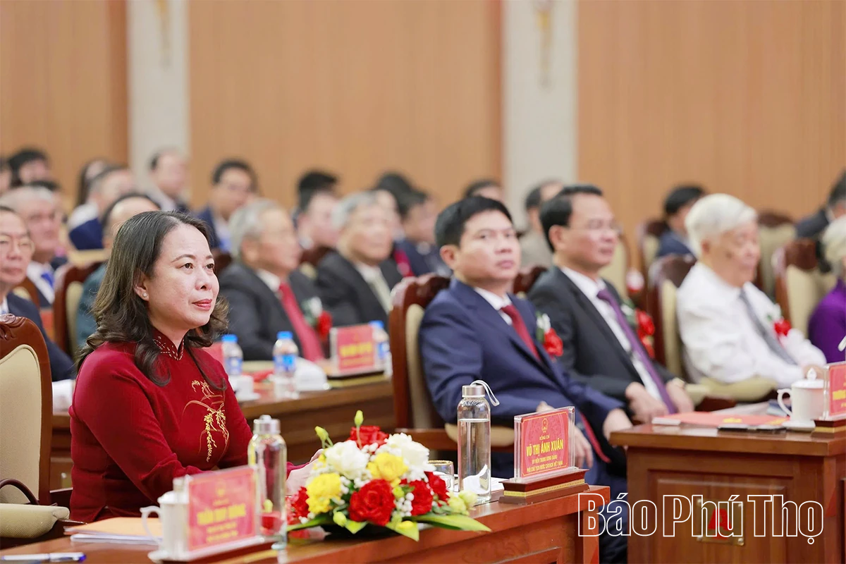 Phó Chủ tịch nước Võ Thị Ánh Xuân dự Đại hội Thi đua yêu nước tỉnh Phú Thọ lần thứ I