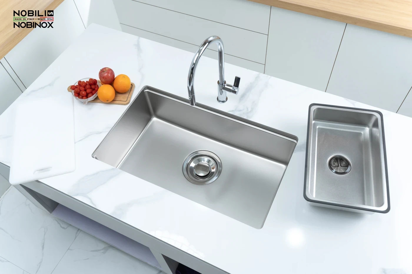 Chậu rửa bát 1 hố Nobinox: Giải pháp lý tưởng cho căn bếp nhỏ hẹp