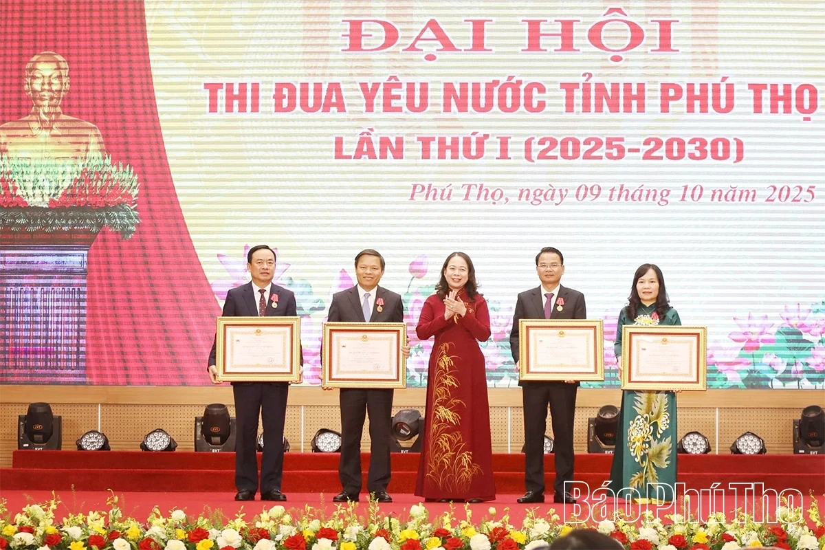Đại hội Thi đua yêu nước tỉnh Phú Thọ lần thứ I thành công tốt đẹp