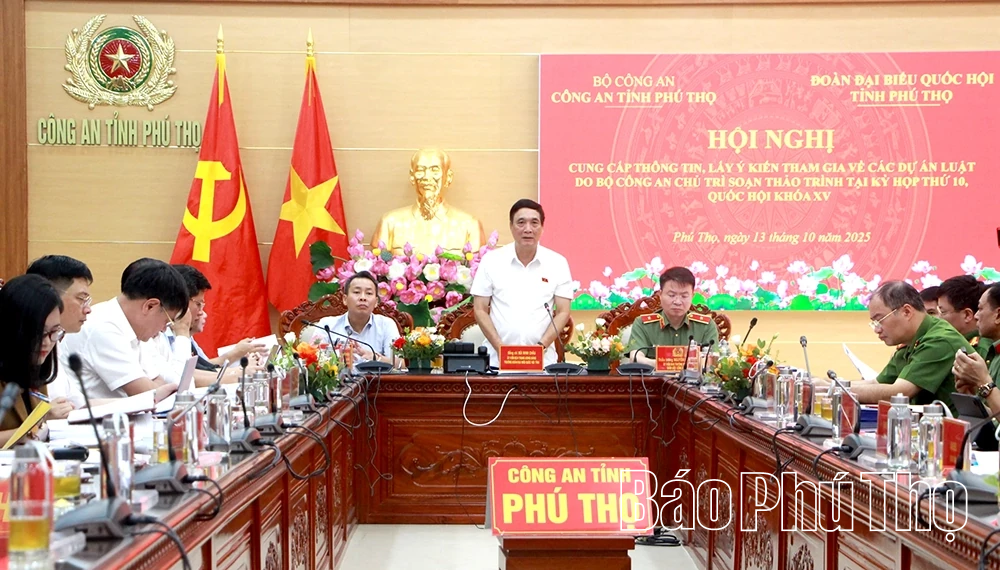 Lấy ý kiến tham gia các dự án luật do Bộ Công an chủ trì soạn thảo