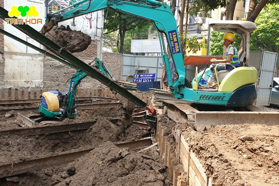 Dịch vụ thi công đào móng nhà giá rẻ HCM an toàn, chuyên nghiệp