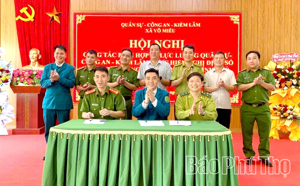 Ký kết phối hợp bảo vệ và phòng cháy chữa cháy rừng