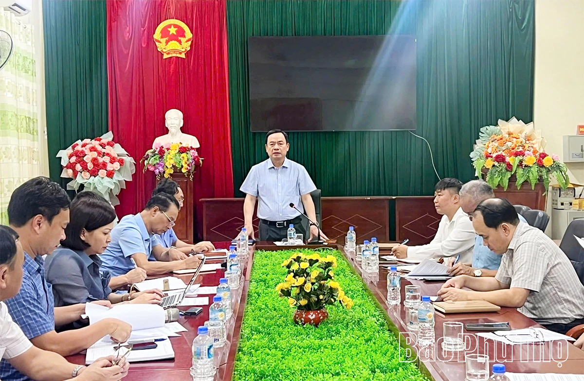 Kiểm tra tiến độ dự án Đường liên kết vùng khu vực Hoà Bình