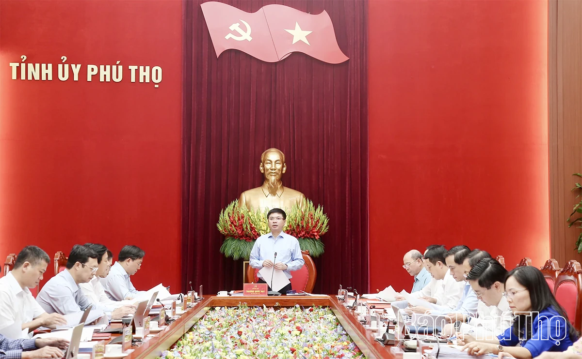 Ban Thường vụ Tỉnh ủy cho ý kiến vào một số nội dung quan trọng