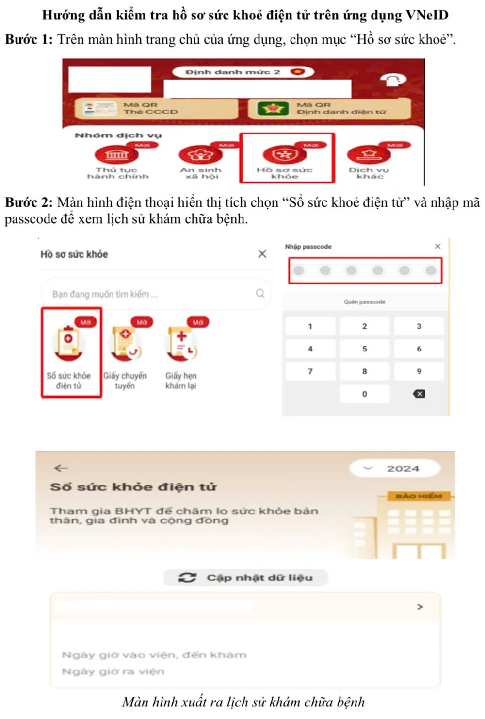 Đẩy mạnh triển khai tích hợp Sổ sức khỏe điện tử trên ứng dụng VNeID